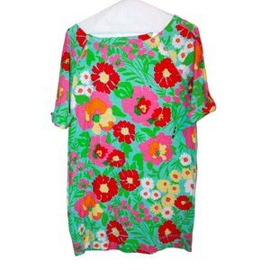 Lilly Pulitzer T-Shirt Dress, Medium Floral Cotton